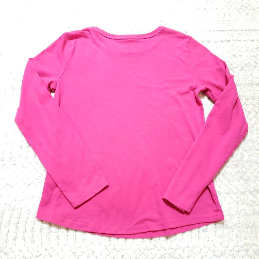 Wonder Nation Girls Pink Long Sleeve Tee – Size Large (10/12) - Picture 3 of 10